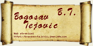 Bogosav Tejović vizit kartica